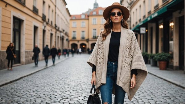 Idées de tenues : du casual au chic avec un poncho